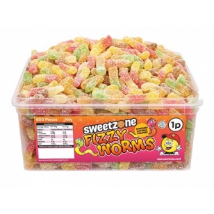Sweet Zone Mini Neon Worms Halal 1p X 600 Pieces Sweet Zone Mini Neon Worms Halal 1p X 600 Pieces